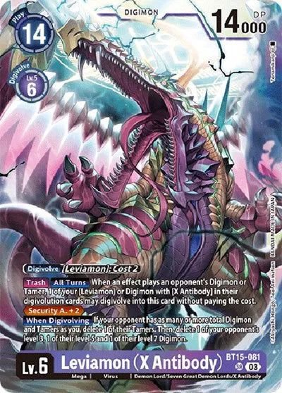 Leviamon (X Antibody) BT15-081 SR (Exceed Apocalypse)