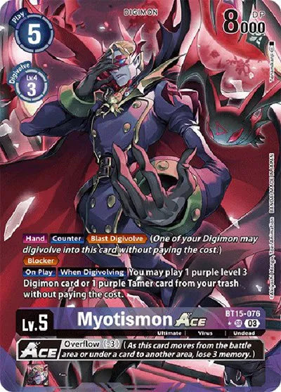 Myotismon Ace (Alternate Art) BT15-076 SR (Exceed Apocalypse)