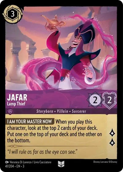 Jafar - Lamp Thief 41/204 · Normal (Into the Inklands)