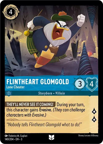 Flintheart Glomgold - Lone Cheater 140/204 · Normal (Into the Inklands)