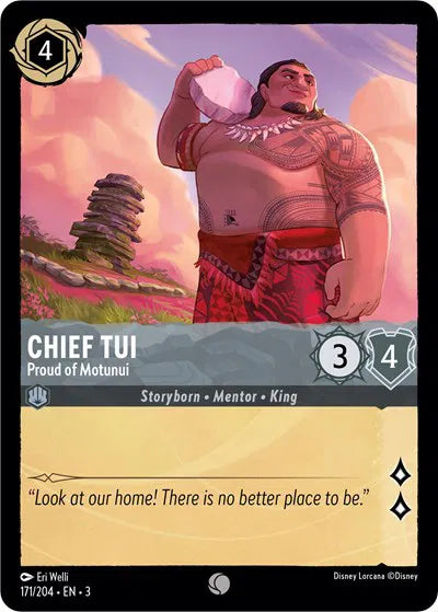 Chief Tui - Proud of Motunui 171/204 · Normal (Into the Inklands)