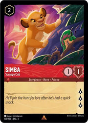 Simba - Scrappy Cub 123/204 · Normal (Into the Inklands)