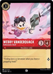 Webby Vanderquack - Enthusiastic Duck 127/204 · Normal (Into the Inklands)