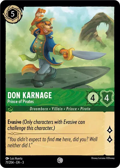 Don Karnage - Prince of Pirates 71/204 · Normal (Into the Inklands)
