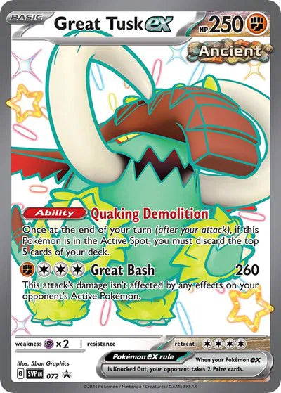 Great Tusk ex 072 · Holofoil (Scarlet & Violet Promo)