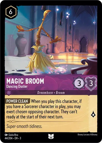 Magic Broom - Dancing Duster 44/204 · Normal (Into the Inklands)