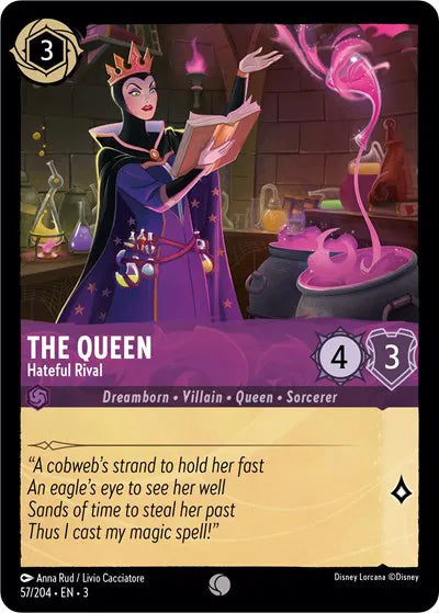 The Queen - Hateful Rival 57/204 · Normal (Into the Inklands)