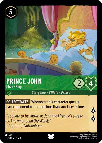 Prince John - Phony King 83/204 · Normal (Into the Inklands)
