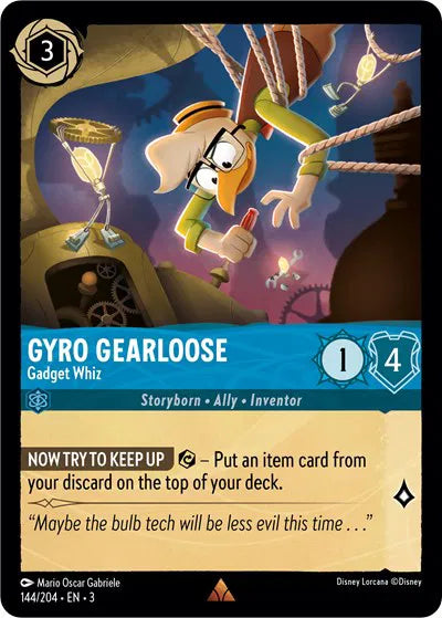 Gyro Gearloose - Gadget Whiz 144/204 · Normal (Into the Inklands)