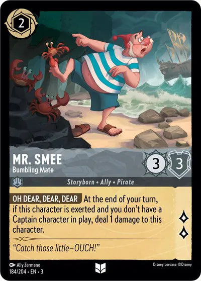 Mr. Smee - Bumbling Mate 184/204 · Cold Foil (Into the Inklands)