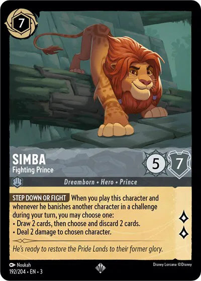Simba - Fighting Prince 192/204 · Normal (Into the Inklands)