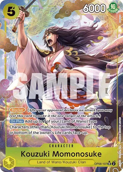 Kouzuki Momonosuke (Alternate Art) OP06-107 (Wings of the Captain)