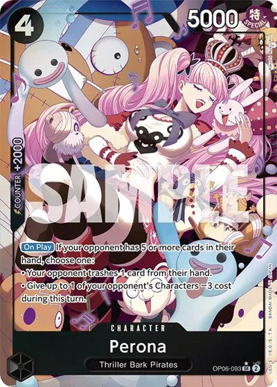 Perona (093) (Alternate Art) OP06-093 (Wings of the Captain)