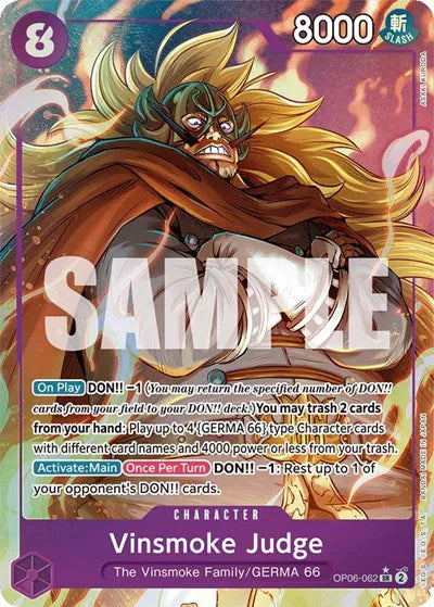 Vinsmoke Judge (Alternate Art) OP06-062 (Wings of the Captain)