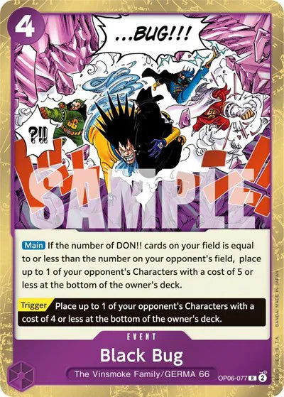Black Bug OP06-077 · Foil (Wings of the Captain)