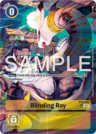 Blinding Ray (Bonus Pack) BT4-104 R (Starter Deck 17: Double Typhoon Advanced Deck Set)