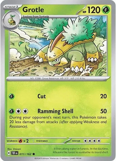Grotle 011/162 · Reverse Holofoil (Temporal Forces)