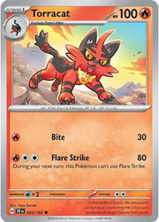 Torracat 033/162 · Reverse Holofoil (Temporal Forces)