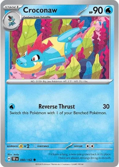 Croconaw 040/162 · Reverse Holofoil (Temporal Forces)