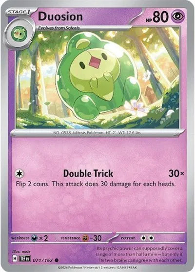 Duosion 071/162 · Reverse Holofoil (Temporal Forces)