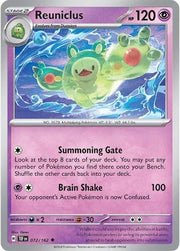 Reuniclus 072/162 · Reverse Holofoil (Temporal Forces)