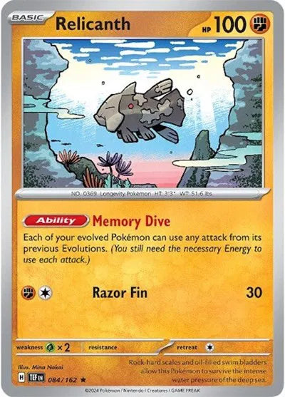 Relicanth 084/162 · Holofoil (Temporal Forces)