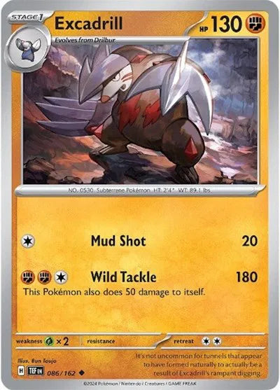 Excadrill 086/162 · Normal (Temporal Forces)