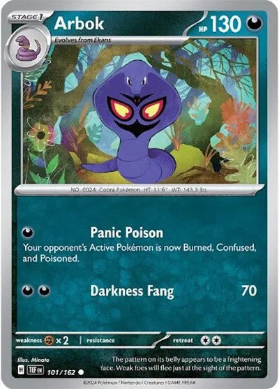 Arbok 101/162 · Normal (Temporal Forces)