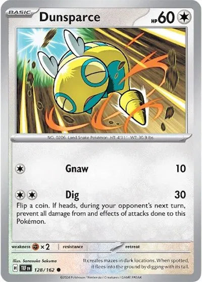 Dunsparce 128/162 · Normal (Temporal Forces)