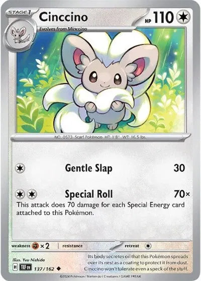 Cinccino 137/162 · Reverse Holofoil (Temporal Forces)