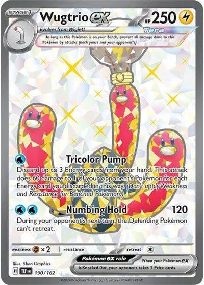 Pokemon Wugtrio ex Ultra Rare 190/162