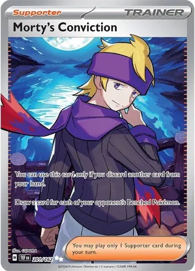 Morty's Conviction 201/162 · Holofoil (Temporal Forces)