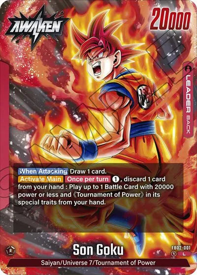 Son Goku - FB02-001 (Blazing Aura) — CGC 10 (Pristine)