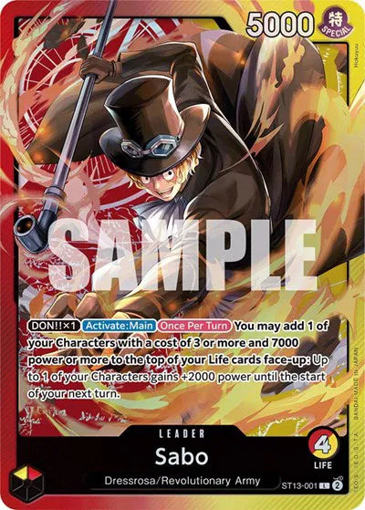 Sabo (001) ST13-001 (Ultra Deck: The Three Brothers)