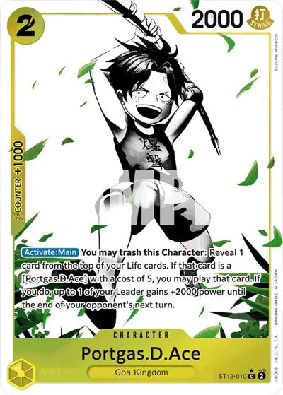 Portgas.D.Ace (010) (Parallel) ST13-010 (Ultra Deck: The Three Brothers)