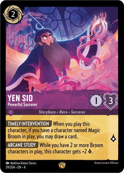 Yen Sid - Powerful Sorcerer 59/204 · Cold Foil (Ursula's Return)