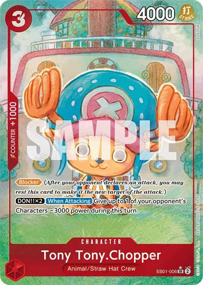 Tony Tony.Chopper (Alternate Art) EB01-006 · Foil (Extra Booster: Memorial Collection)