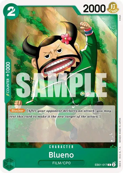 Blueno (017) EB01-017 · Normal (Extra Booster: Memorial Collection)