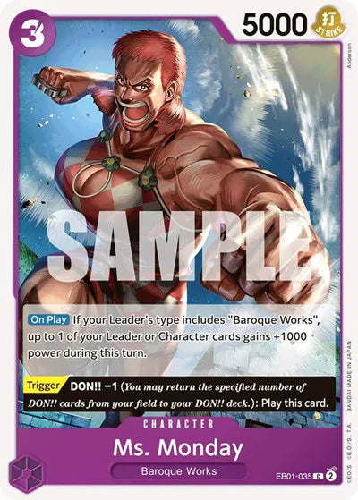 Ms. Monday EB01-035 · Normal (Extra Booster: Memorial Collection)