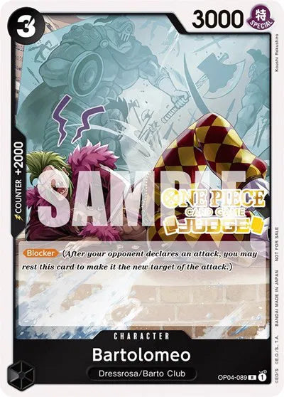 Bartolomeo (Judge Pack Vol. 3) OP04-089 (One Piece Promotion Cards)