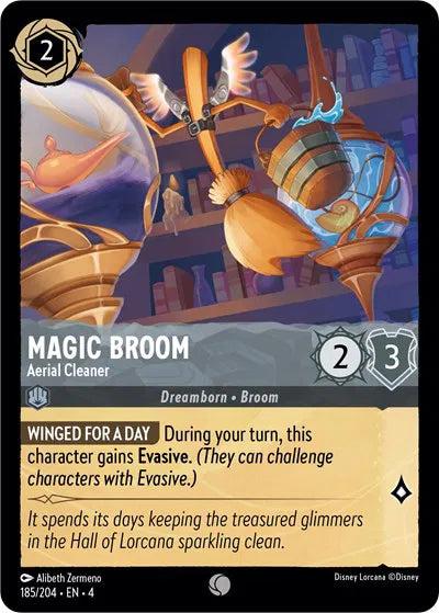 Magic Broom - Aerial Cleaner 185/204 · Cold Foil (Ursula's Return)