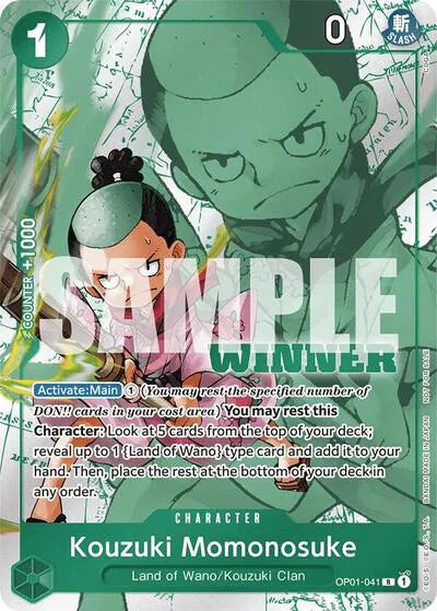 Kouzuki Momonosuke (Winner Pack Vol. 7) OP01-041 (One Piece Promotion Cards)