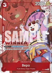 Bepo (Winner Pack Vol. 7) P-019 (One Piece Promotion Cards)
