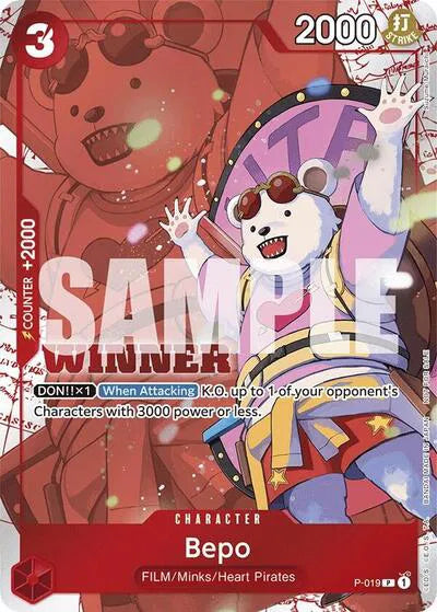 Bepo (Winner Pack Vol. 7) P-019 (One Piece Promotion Cards)