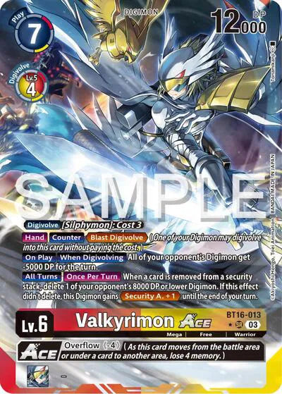 Valkyrimon Ace (Alternate Art) BT16-013 SR (Beginning Observer)