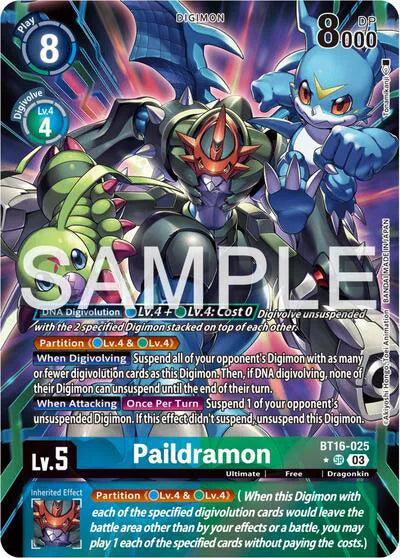 Paildramon (Alternate Art) BT16-025 SR (Beginning Observer)
