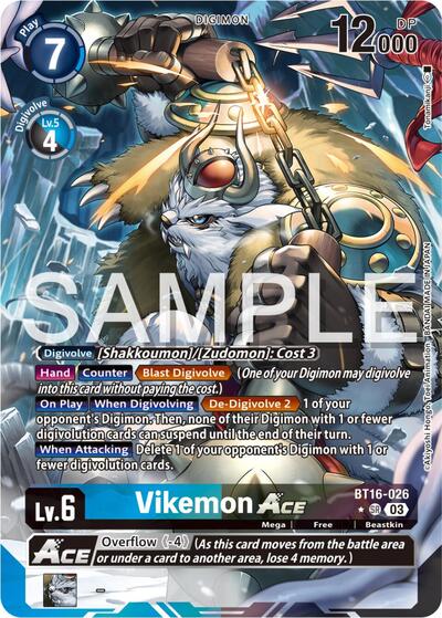 Vikemon Ace (Alternate Art) BT16-026 SR (Beginning Observer)