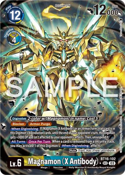 Magnamon (X Antibody) (Alternate Art) BT16-102 SEC (Beginning Observer)