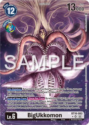BigUkkomon (Alternate Art) BT16-083 SR (Beginning Observer)