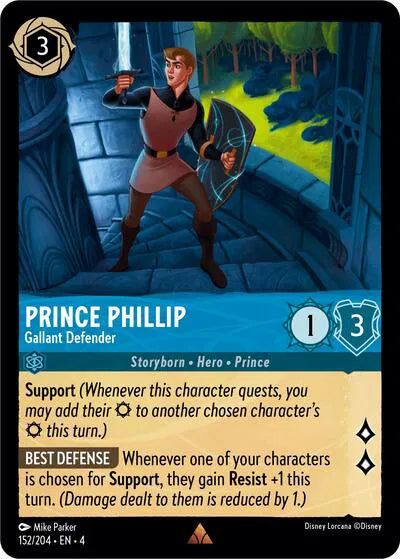 Prince Phillip - Gallant Defender 152/204 · Cold Foil (Ursula's Return)